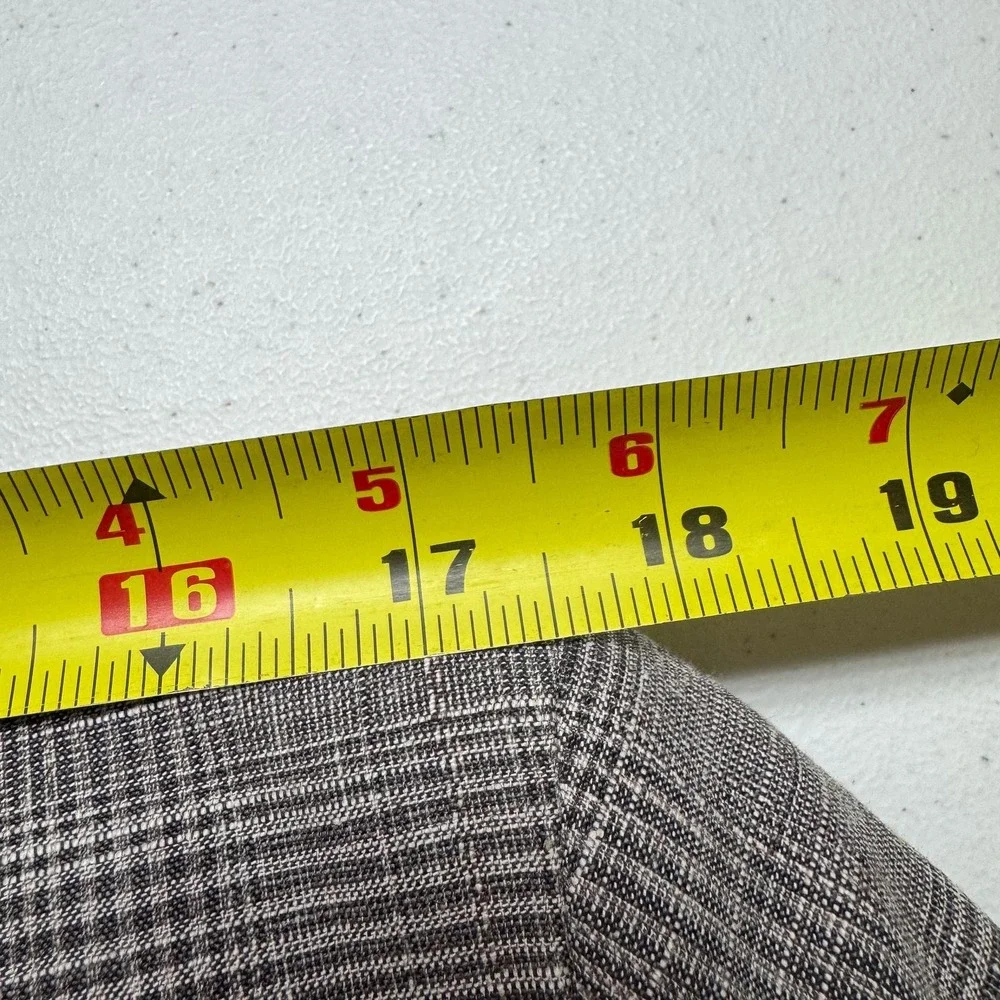 Banana Republic Blazer Mens 40R Gray Slim Fit Glen‎ Plaid Tollegno Italian Wool